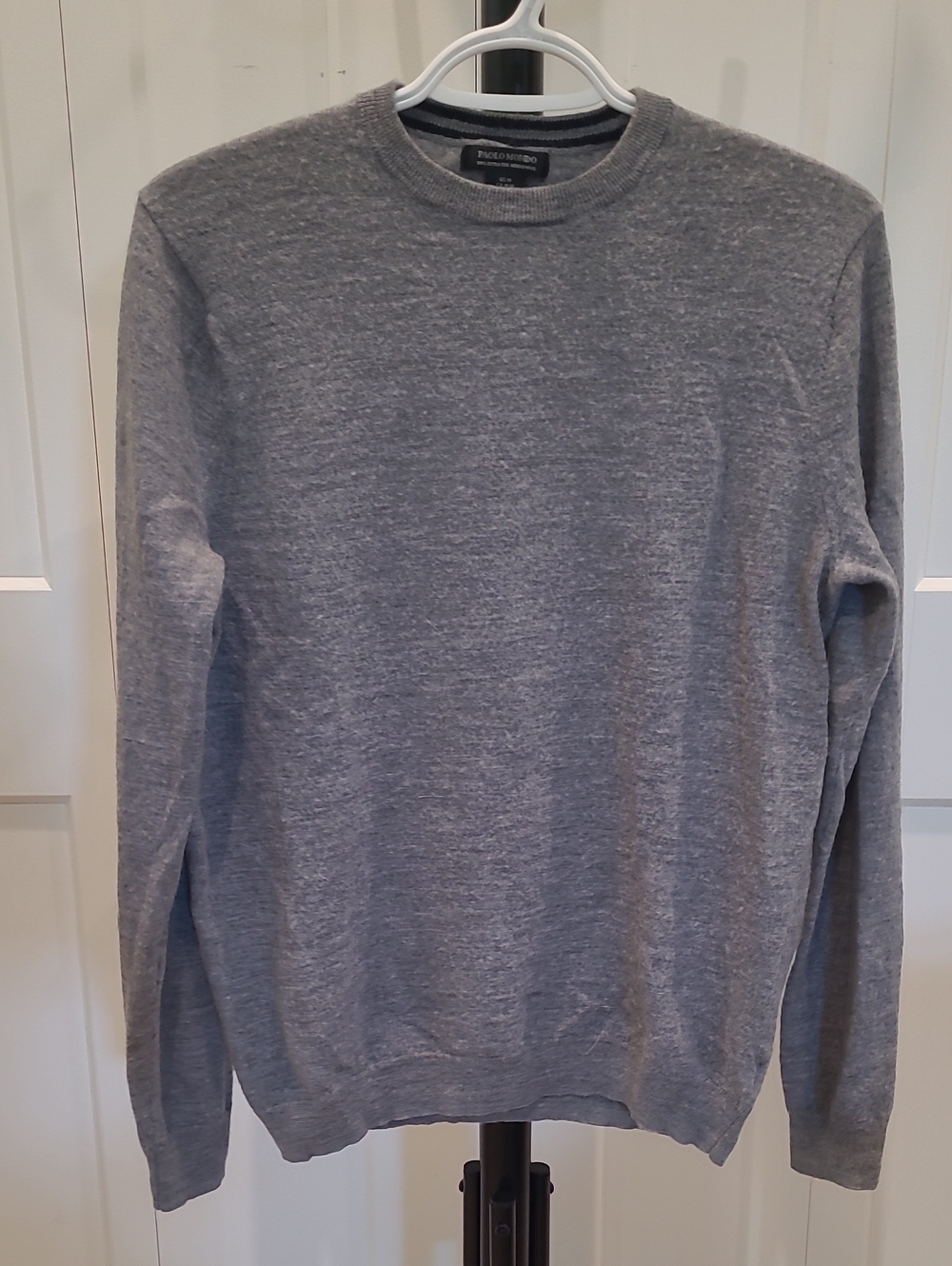 Paolo Mondo Classic Men's Crewneck Sweater - 1% Extra Fine Merino Wool